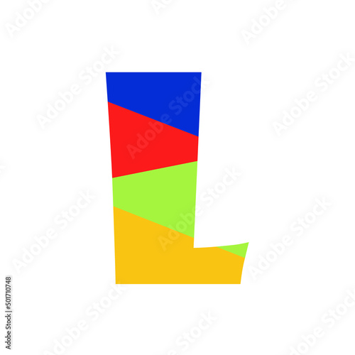 Obraz na płótnie Colorful letter L
graphic, illustration, button, web, white background, icon, texture, background w salonie