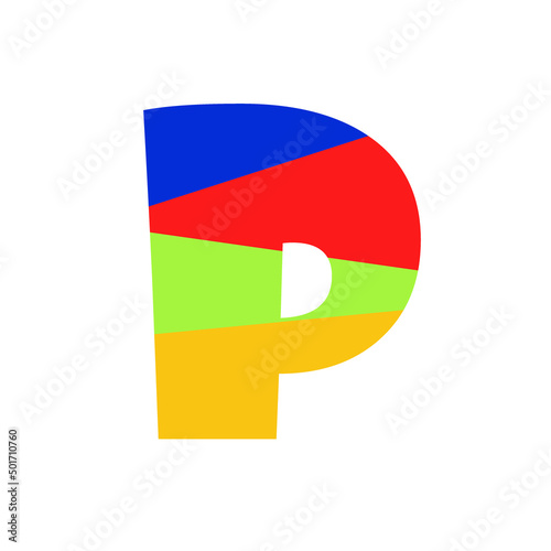 Obraz na płótnie Colorful letter P
graphic, illustration, button, web, white background, icon, texture, background w salonie