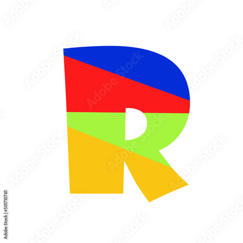 Obraz na płótnie Colorful letter R
graphic, illustration, button, web, white background, icon, texture, background w salonie