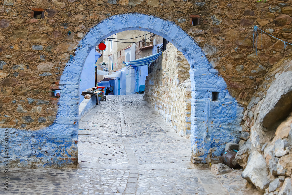 Gate in Chefchaouen, Morocco