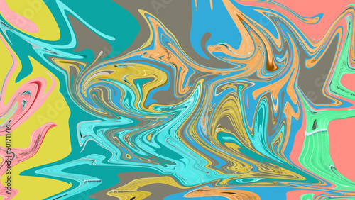 Abstract Liquify Liquid Liquified Background striped art Colorful Effect Unique Multicolor aesthetics of Swiss design seamless pattern psychedelic stripes and lines
