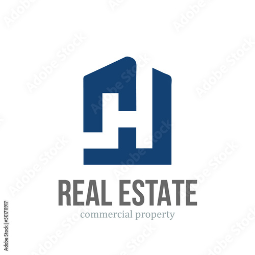 Free Download Apartment building letter H vector logo design - GFXLoad