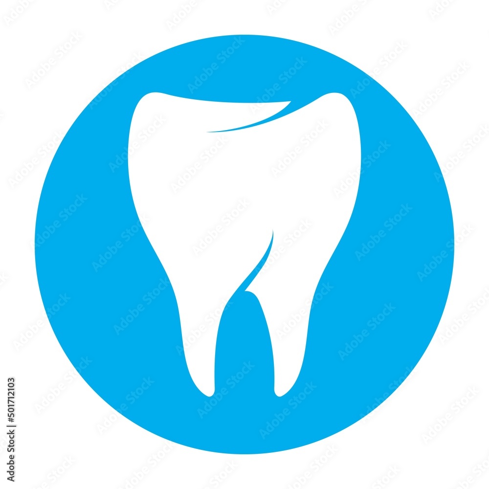 tooth care logo design vector