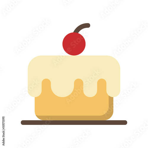 Cake , Bakery flat icon.