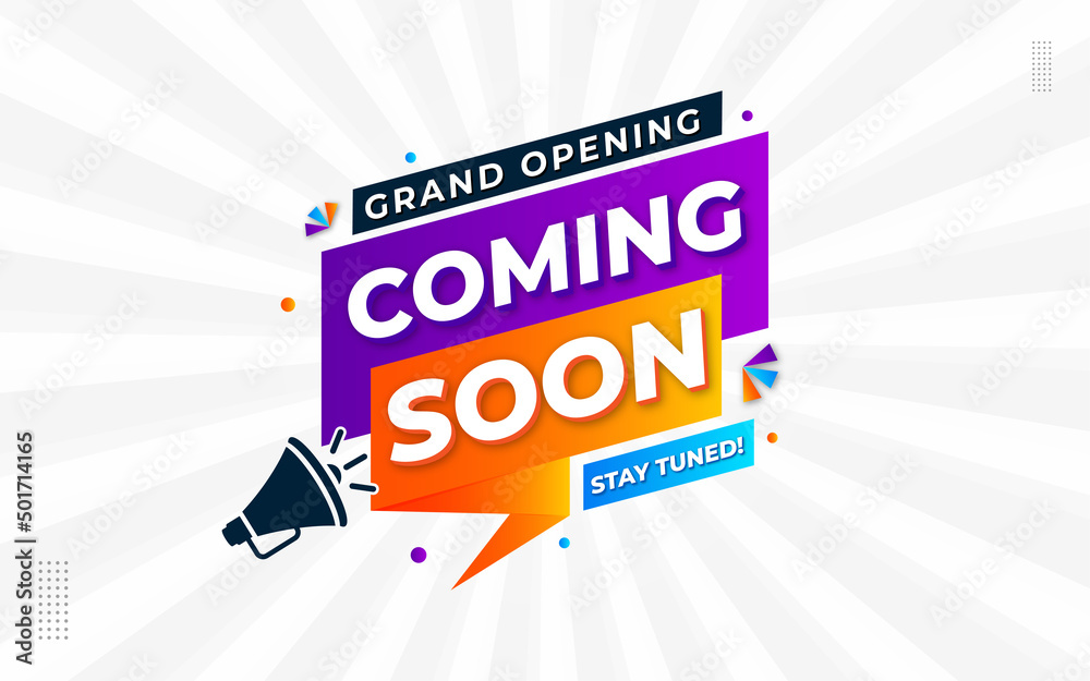 Grand Opening Coming Soon Sale Poster Sale Banner Design Template With 