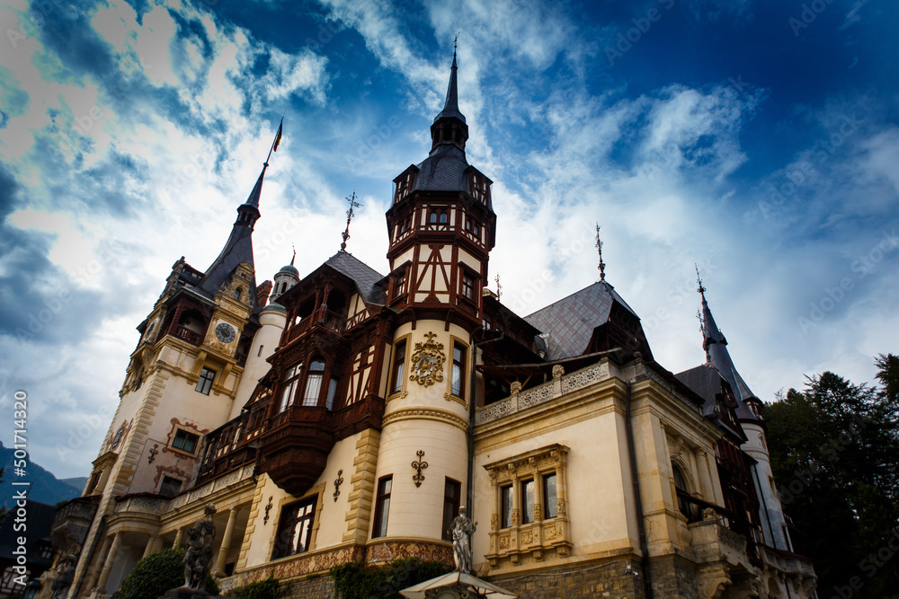 The Peles Castle in Sinaia, Romania