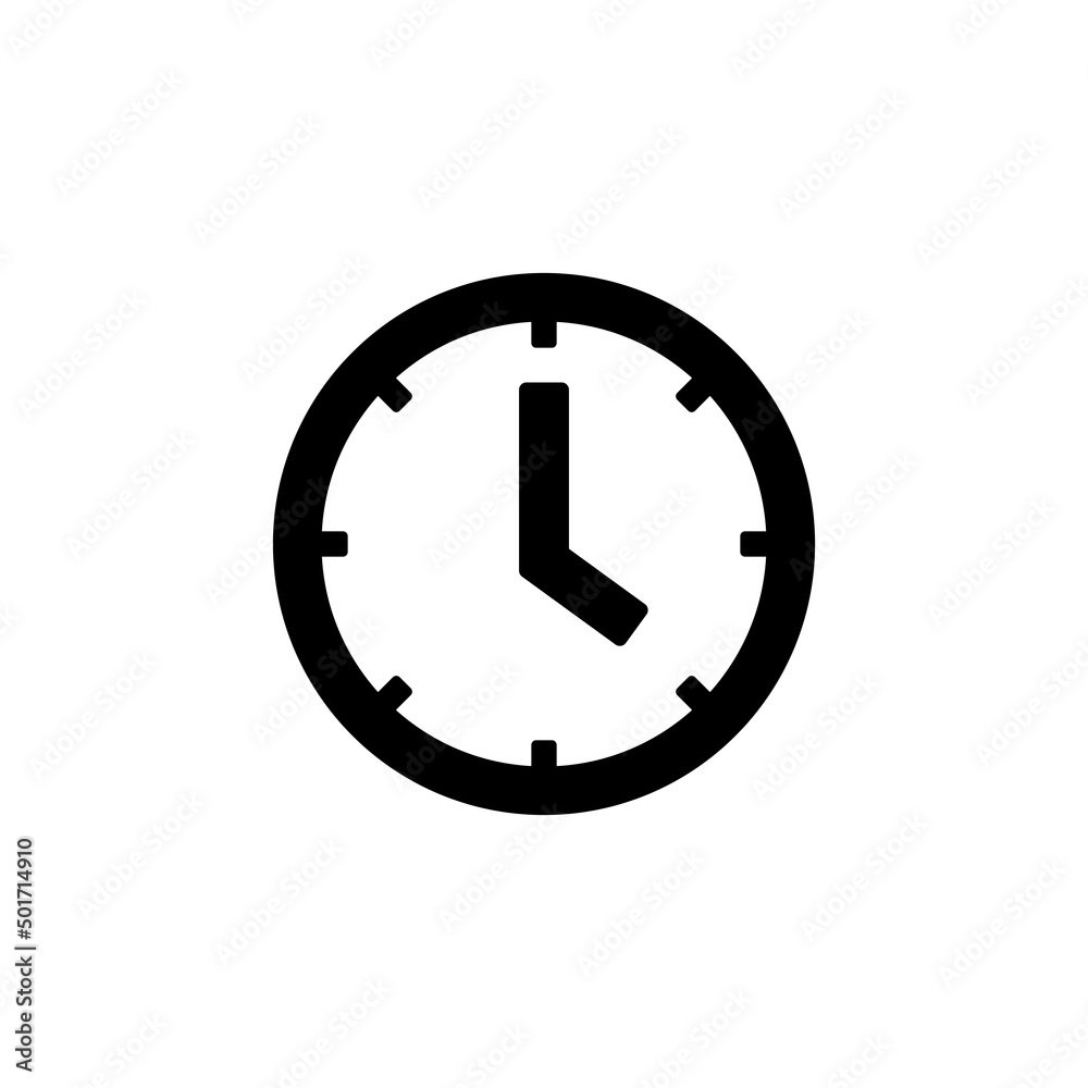 Clock vector icon. Time symbol in a trendy flat style isolated. Watch sign. Vector illustration EPS 10 Clock vector icon. Time symbol in a trendy flat style isolated. Watch sign. Vector illustration EPS 10