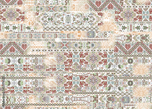 Traditional Asian paisley pattern design