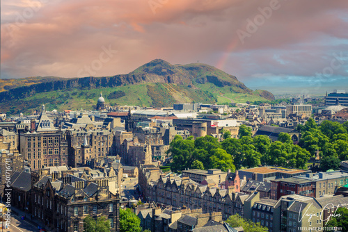 Landscape view of Edinburgh from Edinburgh castle