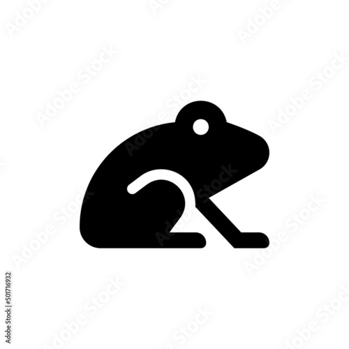 The frog vector icon. Frog black symbol isolated. Vector illustration EPS 10 photo