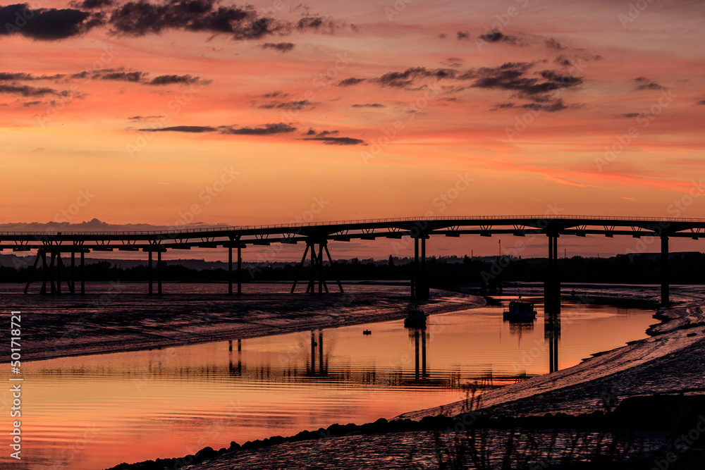 Jetty across the river