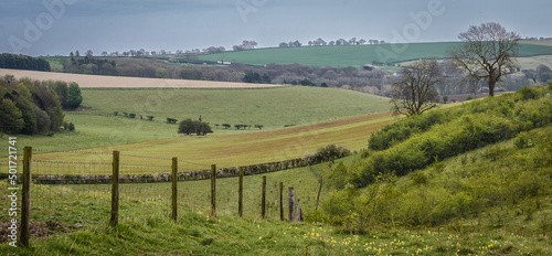 landscape of Lincolnshire wolds photo