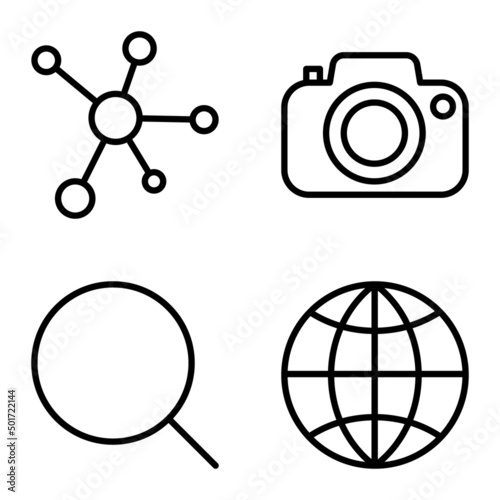 Must Have Flat Icon Set Isolated On White Background