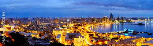 Obraz na plátne View of Baku