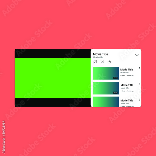 template media player for handphone. Youtube template