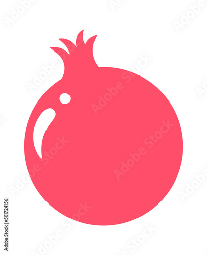 Garnet fruit icon. Vector illustration