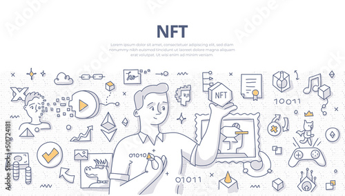 NFT Doodle Banner