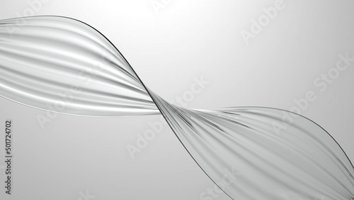 Drops of helix water form a transparent dynamic structure