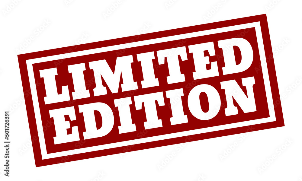Limited Edition rubber stamp icon isolated on white background, Vector Illustration. Limited Edition rubber stamp icon isolated on white background, Vector Illustration.