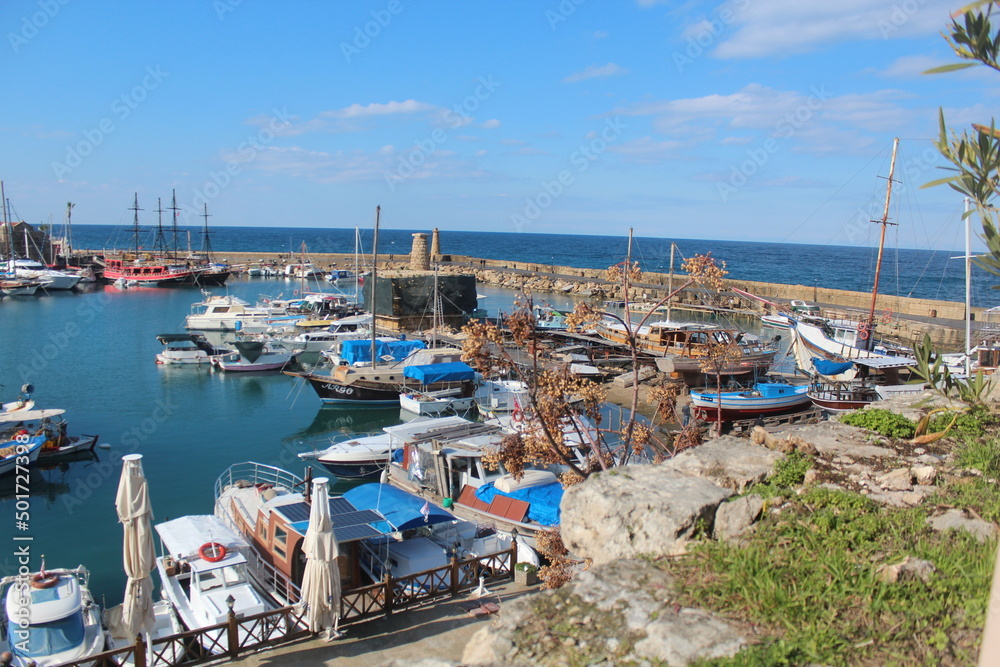 Landscape images of Kyrenia Marina, Cyprus