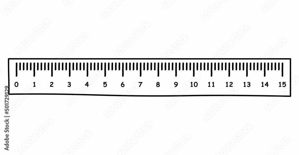 hand drawn of straight ruler vector icon isolated on white background hand drawn of straight ruler vector icon isolated on white background