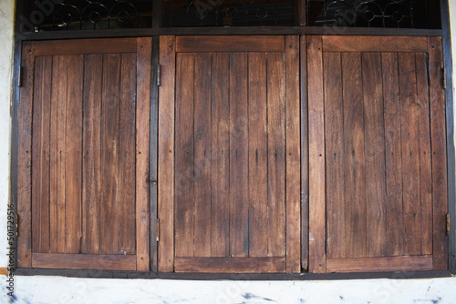 old wooden door