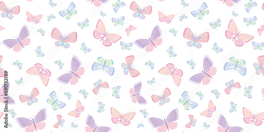 Butterfly vector pattern, repeat tile Butterfly vector pattern, repeat tile
