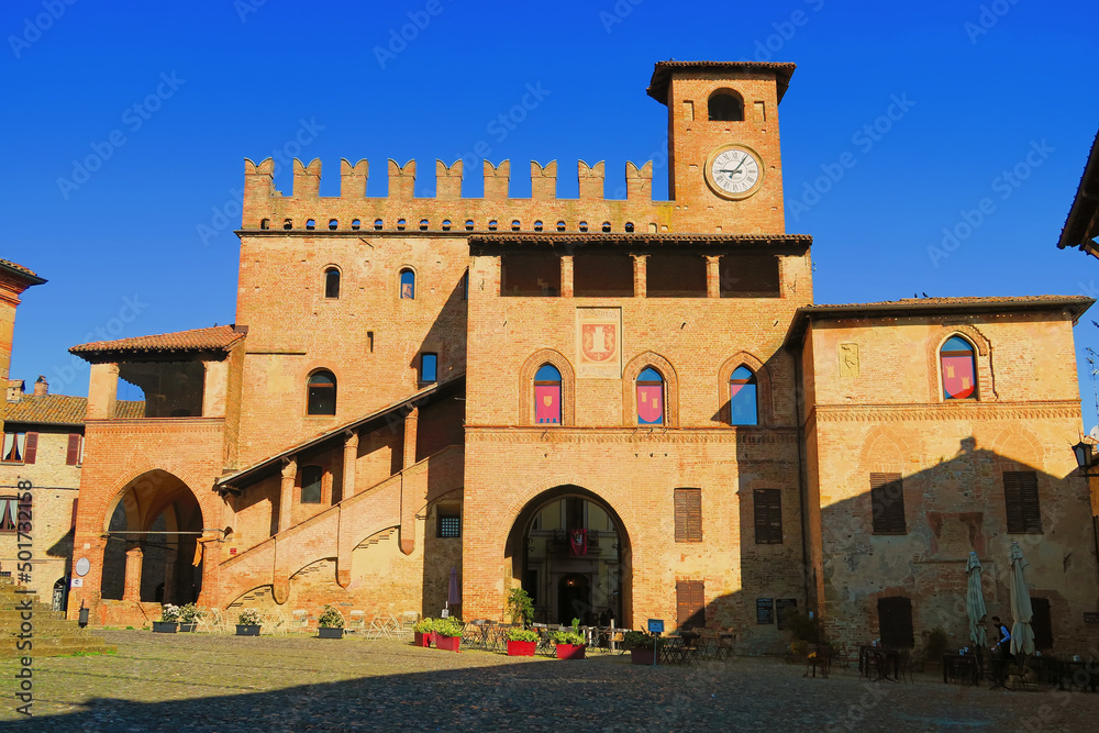 Podesta's Palace,Castell'Arquato, Italy