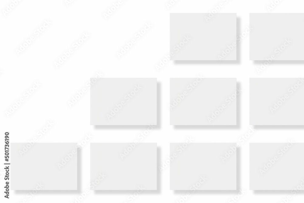 Blank paper illustration for mockup. Flyer or poster. 3D Rendering. Blank paper illustration for mockup. Flyer or poster. 3D Rendering.