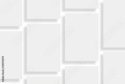 Blank paper illustration for mockup. Flyer or poster. 3D Rendering.