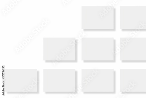 Wallpaper Mural Blank paper illustration for mockup. Flyer or poster. 3D Rendering. Torontodigital.ca