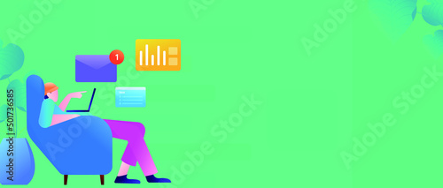 Announcement notice vector creative concept illustration
