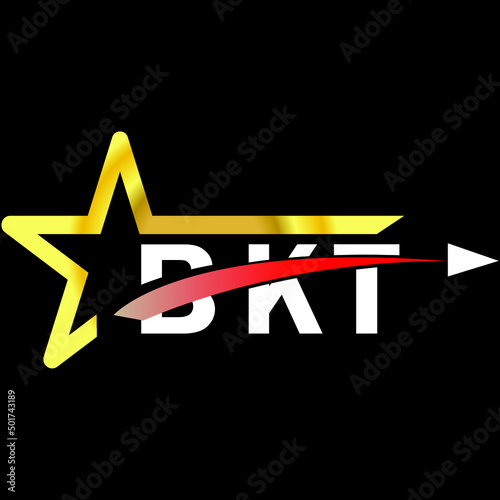 BKT letter logo design. BKT creative  letter logo. simple and modern letter logo. BKT alphabet letter logo for business. Creative corporate identity and lettering. vector modern logo.  photo
