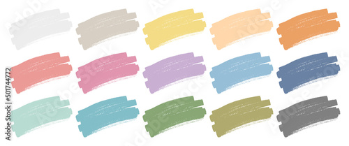 Set Farbstriche Breit Retrofarben