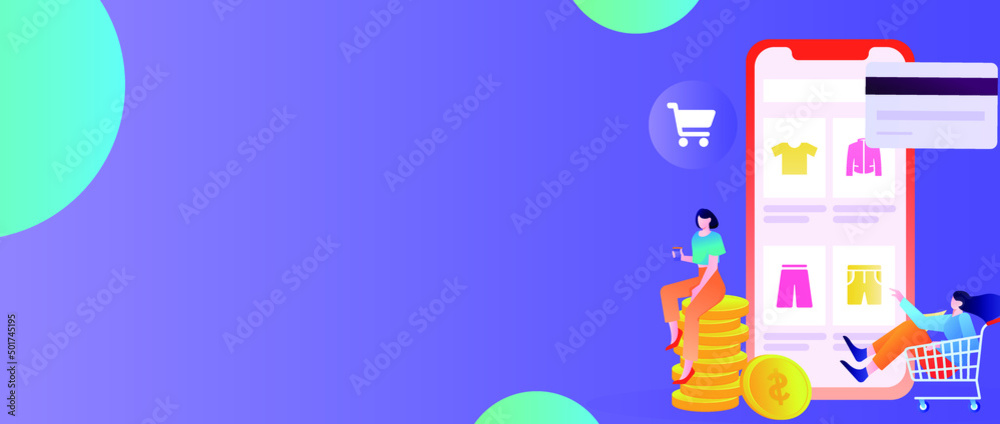 E-commerce vector concept illustration
