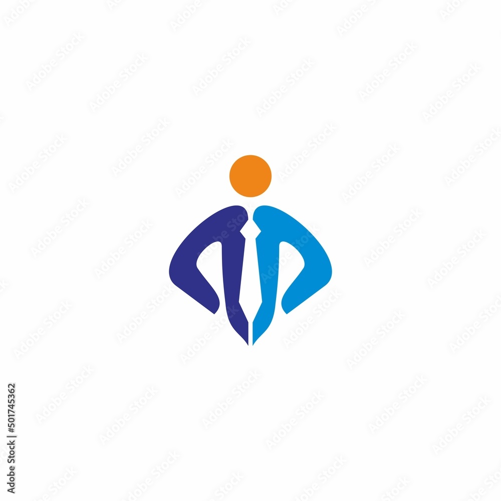 Businessman logo icon vector template. Businessman logo icon vector template.