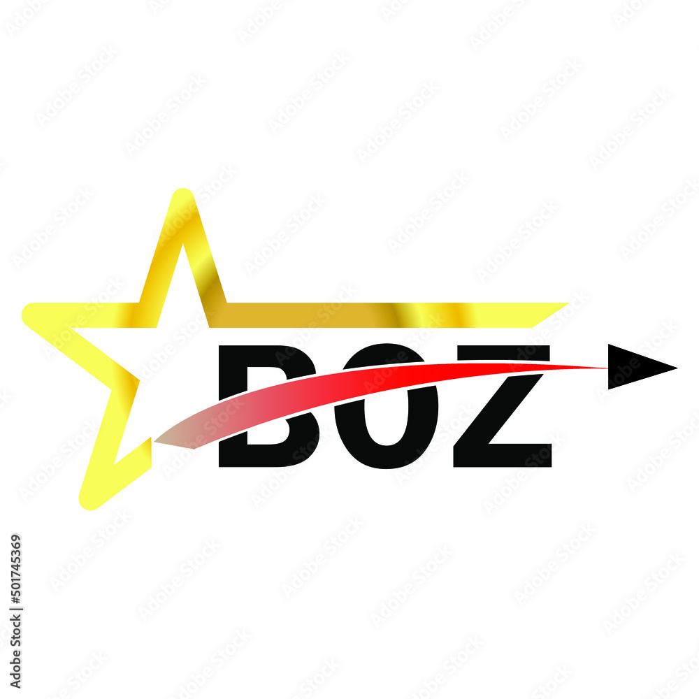 BOZ letter logo design. BOZ creative letter logo. simple and modern letter logo. BOZ alphabet