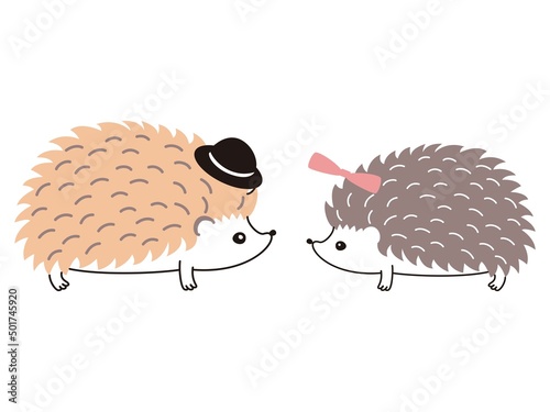 ハリネズミのイラスト