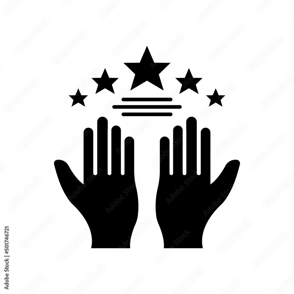 Star icon with hand. suitable for favorite symbol, superior, featured, best. solid icon style. simple design editable. Design template vector Star icon with hand. suitable for favorite symbol, superior, featured, best. solid icon style. simple design editable. Design template vector