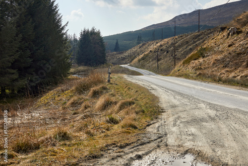 Vews towards Langholm on the B709 between Langholm and Ettrick