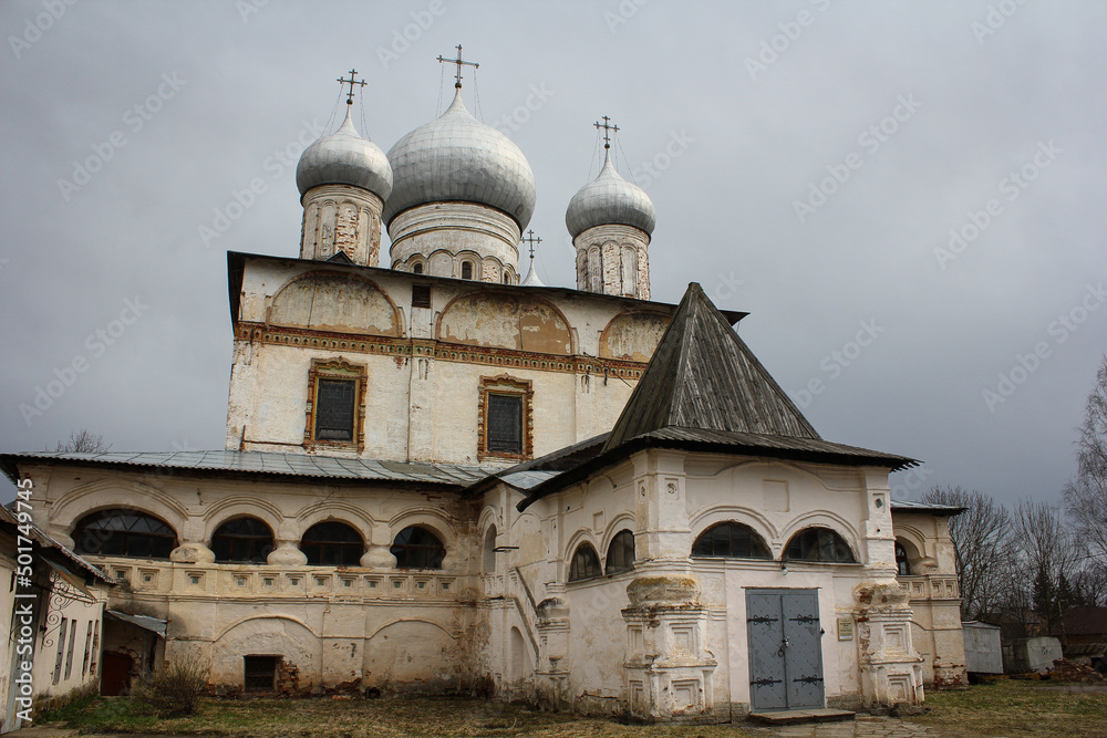 Ancient church in velikiy novgorod