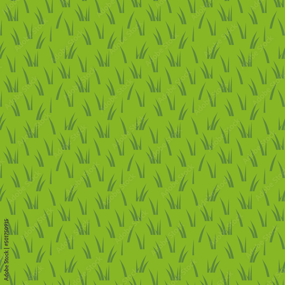seamless pattern of green grass- vector illustration