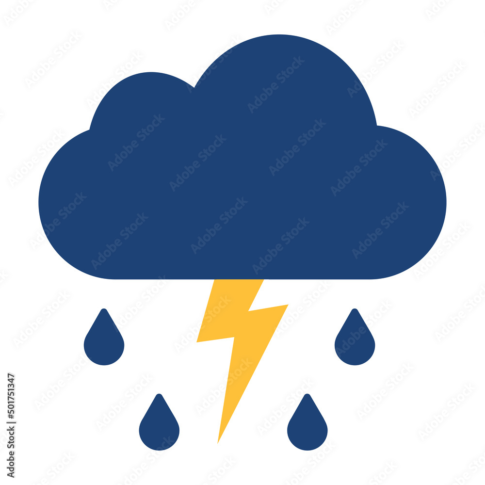 Weather Symbols Thunderstorm