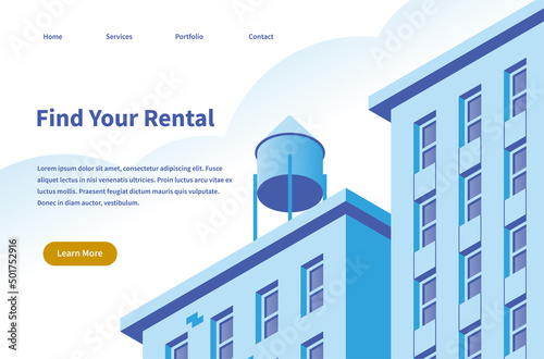 Rental Service Landing Page