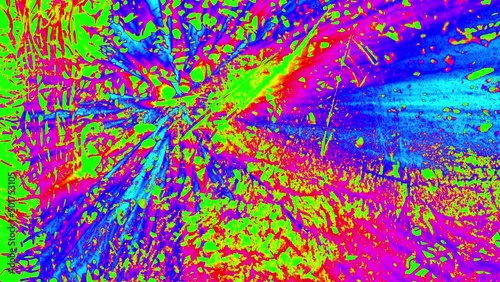 Vibrant multicolor rainbow light rays and textures.