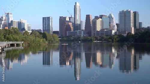 Wallpaper Mural Austin, Texas Skyline and Town Lake View #3 Torontodigital.ca