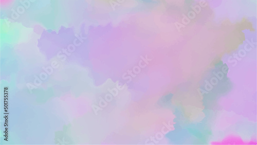 soft Colorful watercolor background for your design, watercolor background concept, vector.