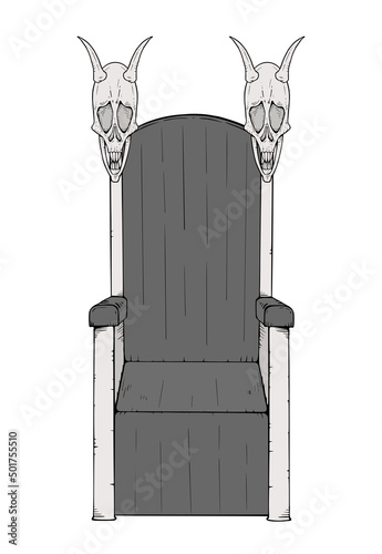 Fantasy throne illustration