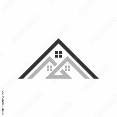 house home roof logo vector icon