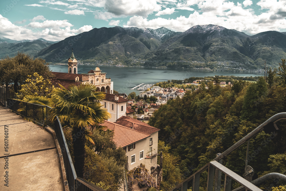 Madonna del Sasso Locarno Schweiz Lago Maggiore Tessin Wallfahrtskirche Orselina wallpaper Instagram Foto Panorama